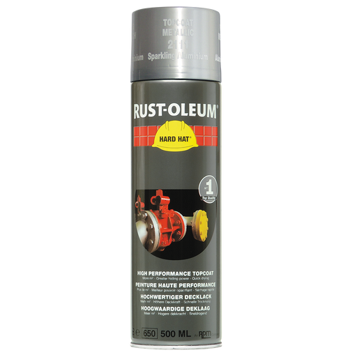 Topcoat 500Ml Spray Silver/Aluminium