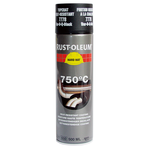 Black Satin Gloss Heat Res. Paint 500Ml