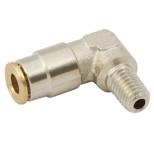 4Mm X M6X1 Elb. Push-In Brass Lub System