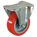100Mm Fixed Castor Plate Ftg Poly