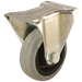 100Mm Fixed Castor Plate Ftg - Grey