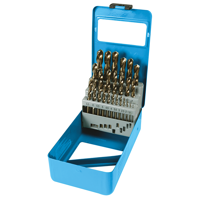 25 Piece Cobalt Drill Bit Set