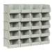 Set Of 20 Poly Bins + 5 Rails
