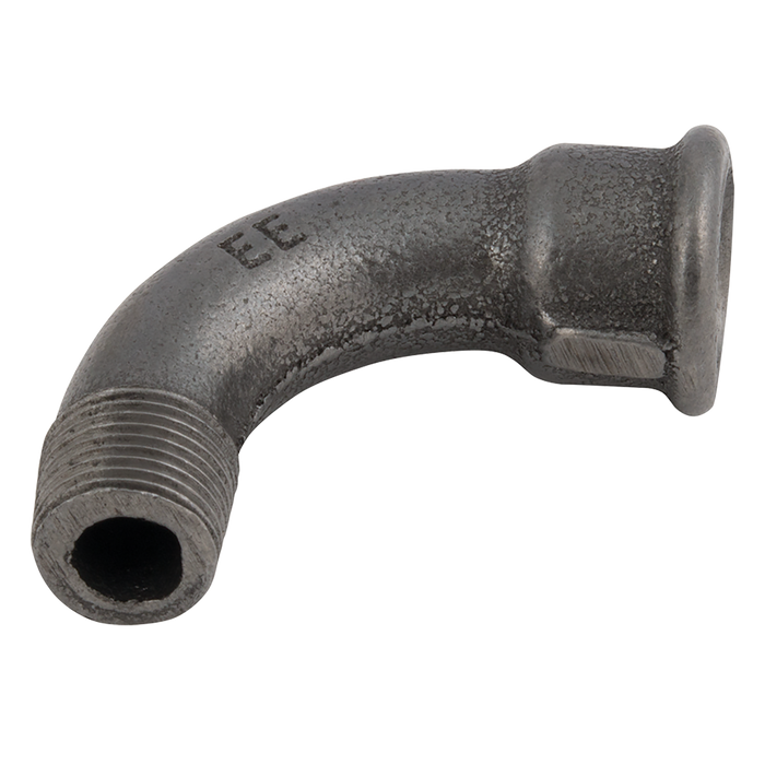 3/4" Bspt/Bsp Male/Fem 90 Bend Black