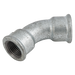1" Bsp Female 45¬∞ Equal Bend Galvanised