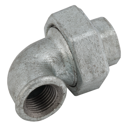 1.1/2"Bspp F/F Taperseat 90 Elb0W Galvanised
