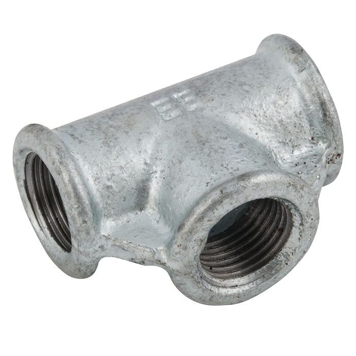 4" Bsp F90 Equal Tee Galvanised