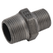 2"X1.1/2" Bspt Male Hex Nipple Black