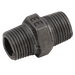 4" Bsp Black Equal Hexagon