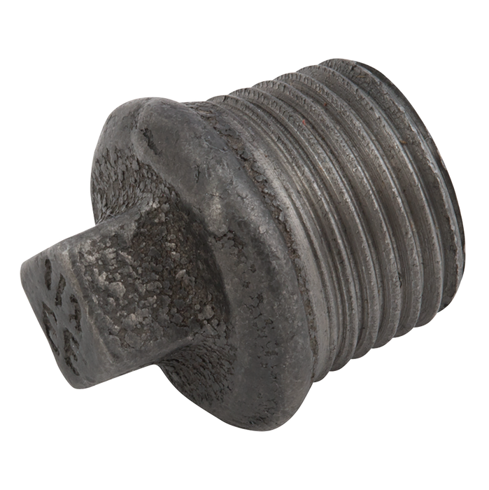 3/8" Bspt Beaded Hollow Plug Black