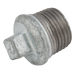4" Bspt Beaded Hollow Plug Galvanised