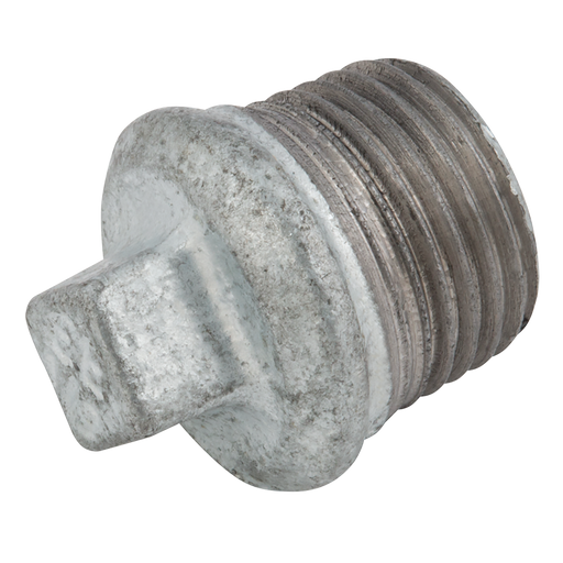 3/8" Bspt Beaded Hollow Plug Galvanised