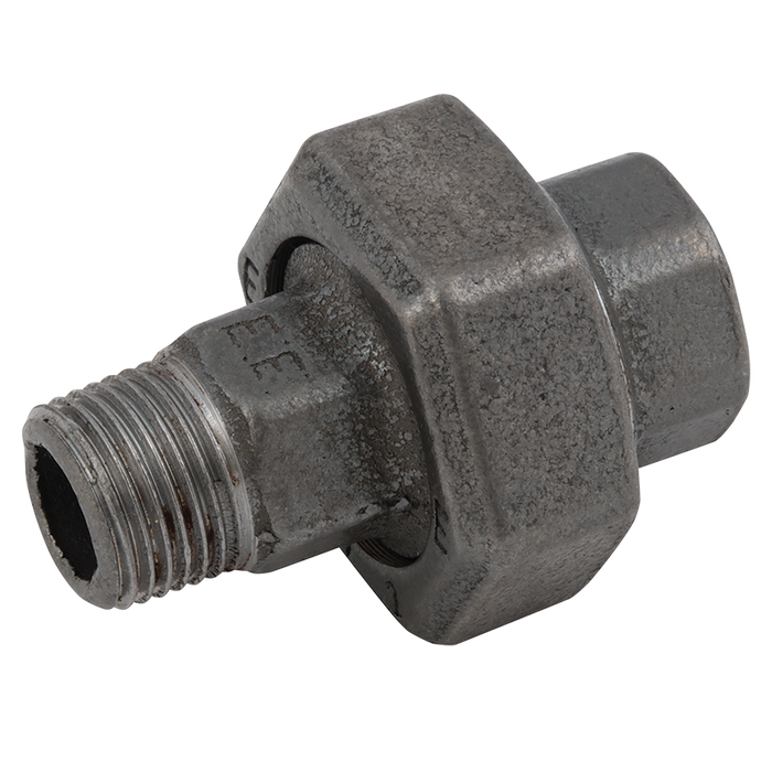 3/4" Bspt/Bsp Male/Fem Equal Union Blk