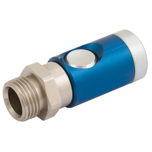 1/4" Bspp Male Euro Profile, Safety Coupling