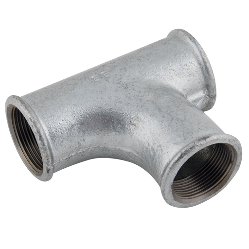 1/2" Bspp Fem Pitcher Tee 90 Galvanised 131