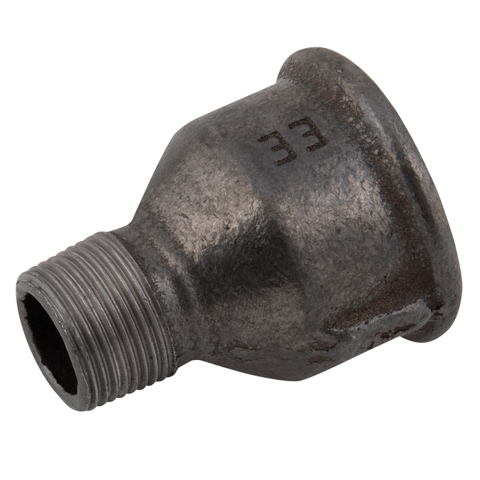 1"X3/4" Bspt Male/Fem Socket Black