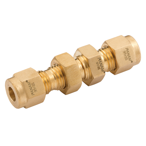 Bulkhead Union 1/4 Od Brass