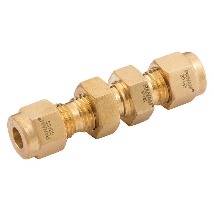 Bulkhead Union 1/4 Od Brass