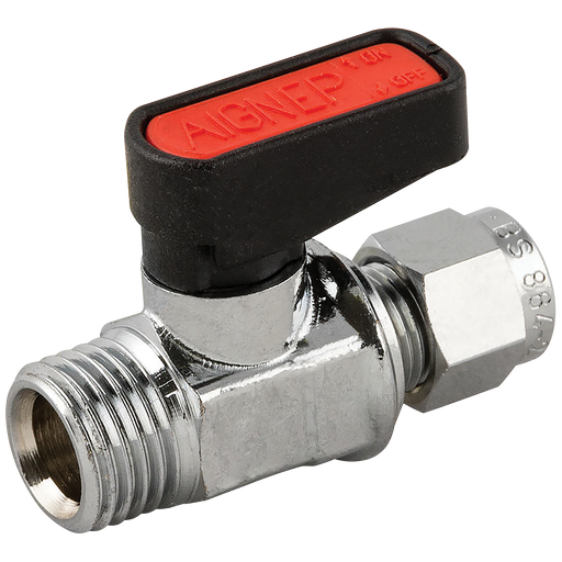 1/4" Bspp Brass Ball Valve Male Gas Mini