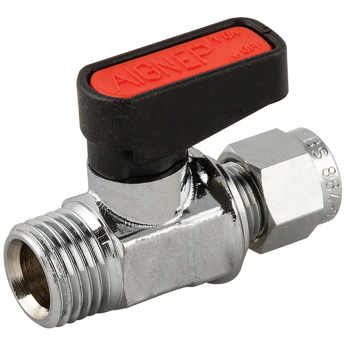 1/4" Bspp Brass Ball Valve Male Gas Mini