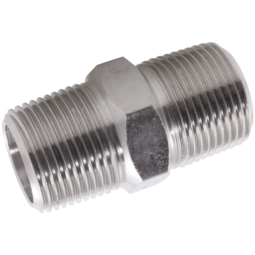 3/8 Bspt M/M Hex Nipple 3K 316/L