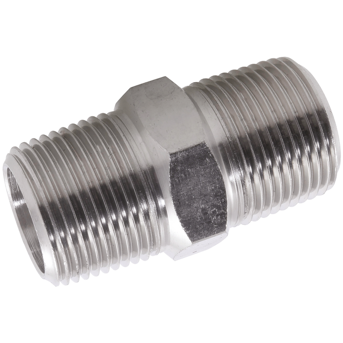 2 Npt M/M Hex Nipple 3K 316/L
