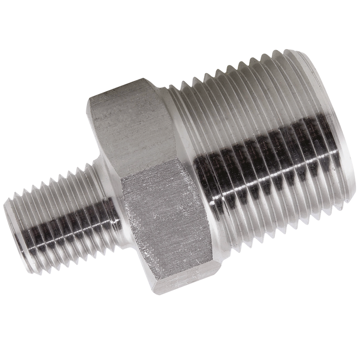 3/8 X 1/4 Bspt M/M Red Nipple 3K 316L