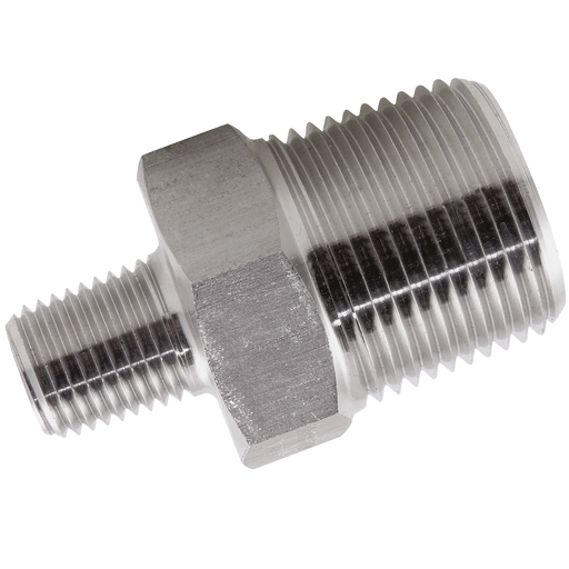 3/8 X 1/4 Npt M/M Red Nipple 3K 316L