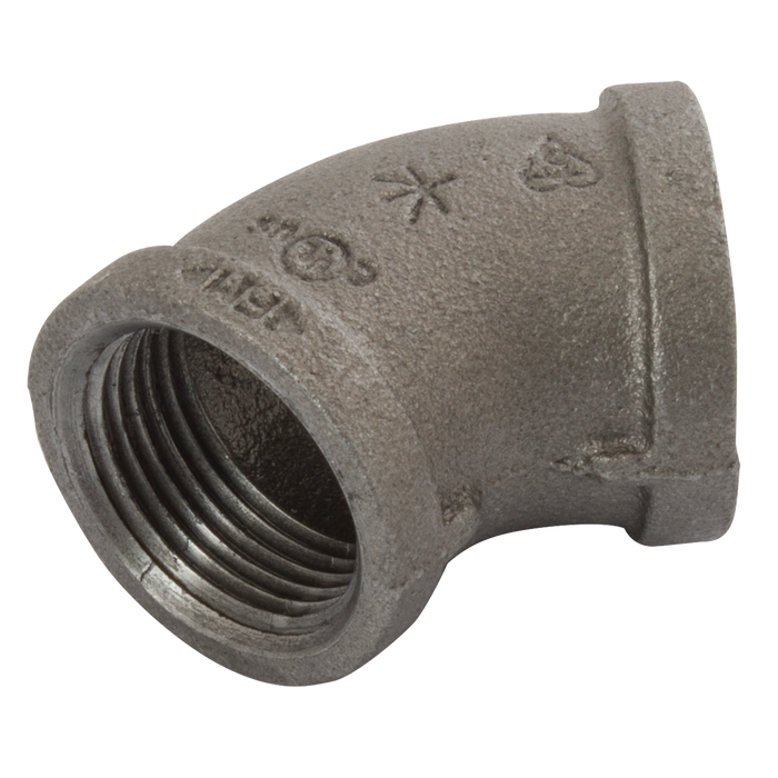 (Bs Fig155) Fxf Bspt 45¬∞ Elbow 1/2 Blk