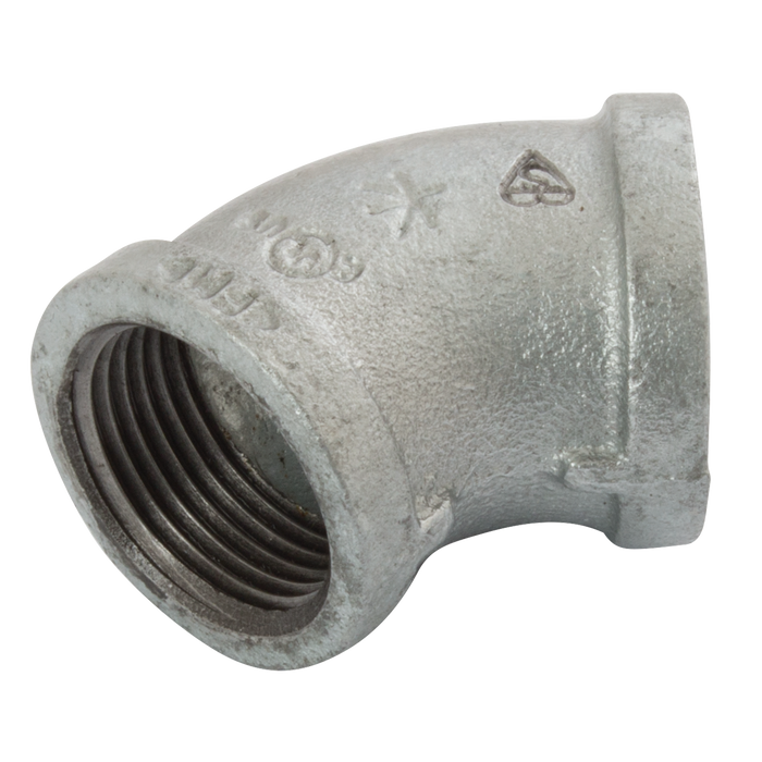 (Bs Fig155) Fxf Bspt 45¬∞ Elbow 2 Glv