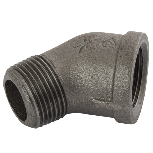 (Bs Fig156) Mxf Bspt 45¬∞ Elbow 1/2 Blk