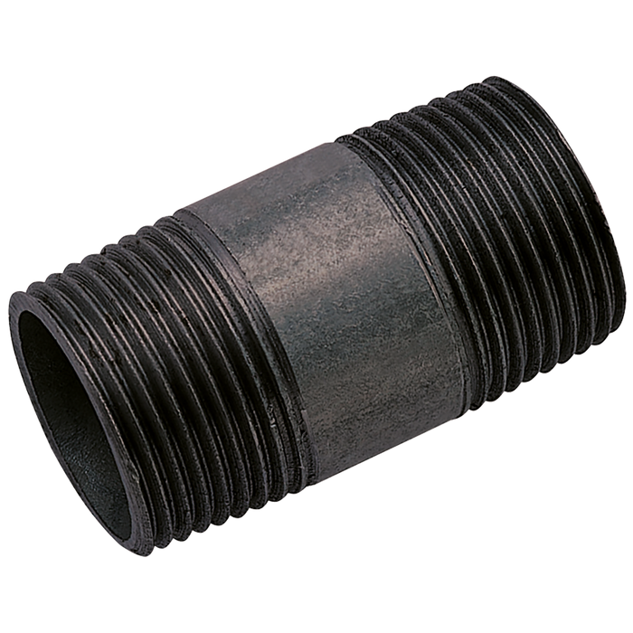 1/4"X40Mm En10241 Black Barrel Nipple