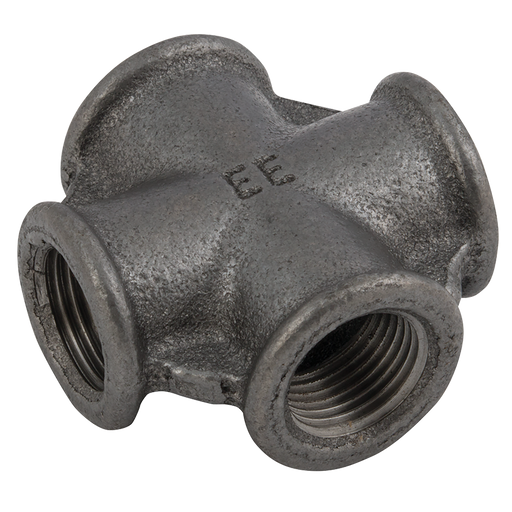3/4" Bsp Fem Equal Cross Black 180