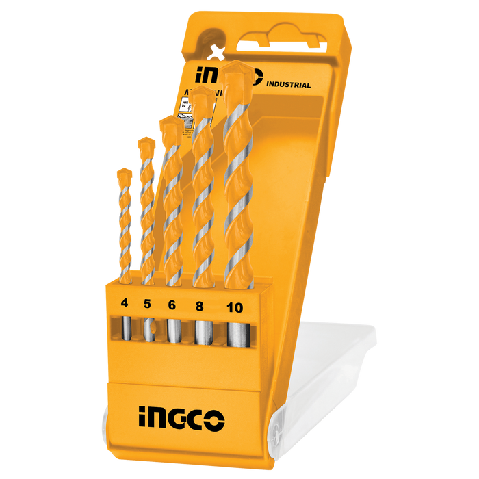 5Pcs Masonry Drill Bit Set
