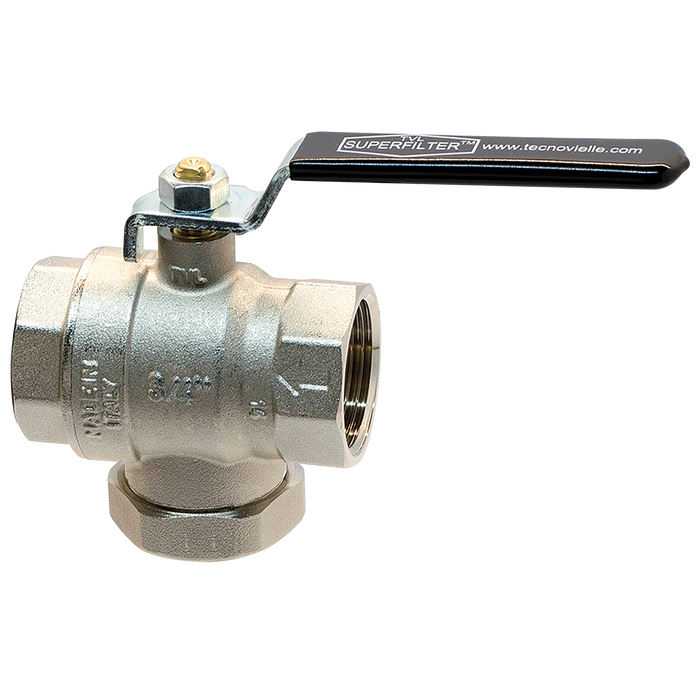 1/2"Bspf Brass Ball Valve Super Filter Black Handle