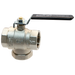 1/2"Bspf Brass Ball Valve Super Filter Black Handle