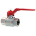 3/4"Bspf Brass Ball Valve Full Flow Venting Red Handle