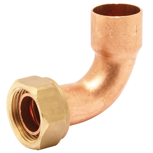 15Mm X 1/2" End Feed Bent Tap Conn