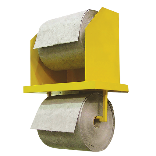 Wall Mount Twin Roll Steel Dispensing Station