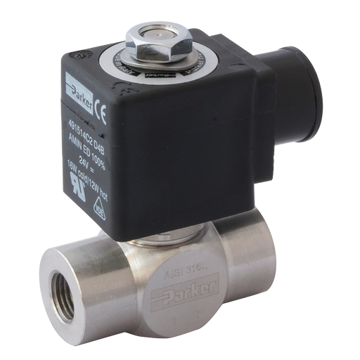 2/2 Sol Val 5.0 1/2 N/C Ss Fkm 24Vdc