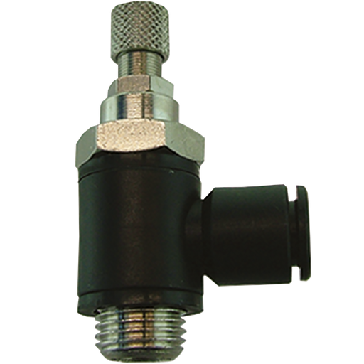 "Elbow Flow Control 4Mm - G1/8"" Metric"