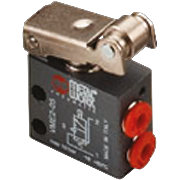 Vme Roller Valve 4Mm Push N/O Bottom