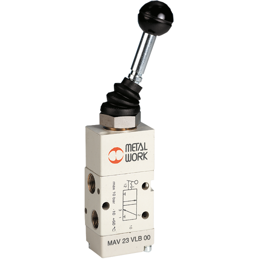 "Top Lever Valve 3/2"" Bi-Stable G1/8"""