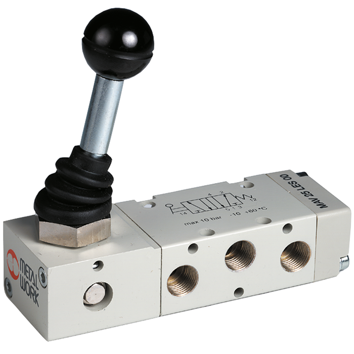 Lever Valve 5/2 Bi-Stable G1/4