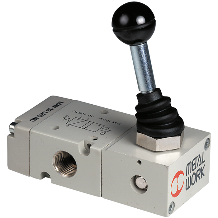 Lever Valve 3/2 Nc Spring Return G1/4