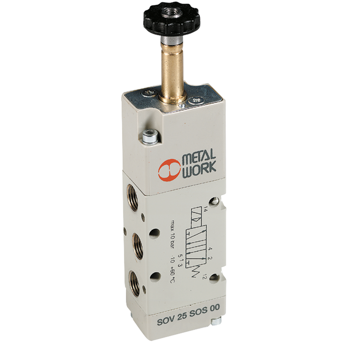 5/2 G1/8 Solenoid/Spring Valve