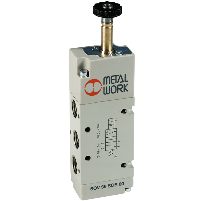 5/2 G1/4 Solenoid/Spring Valve