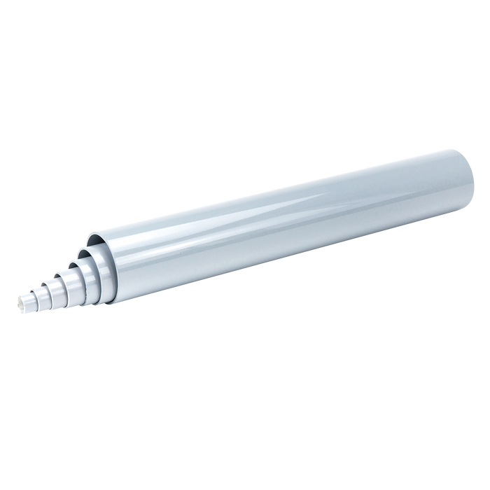 Grey Coated Aluminium Pipe 6Mtr Bar 40Mm