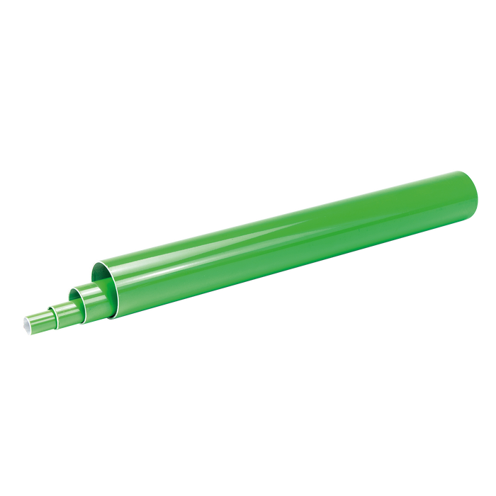 Green Coated Aluminium Pipe 6Mt Bar 63Mm