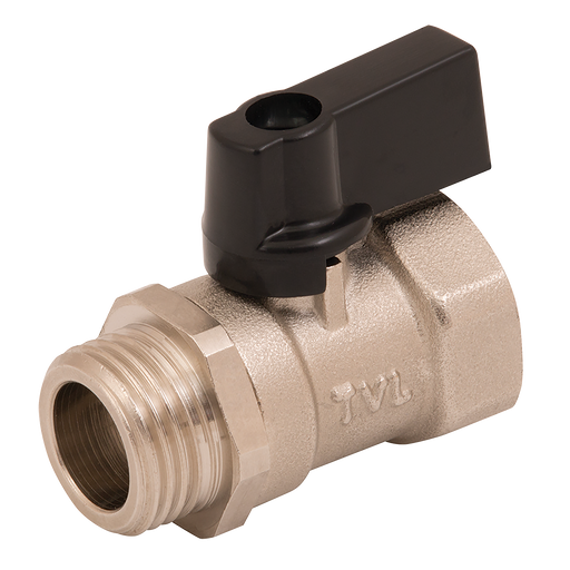 1/4"Bspm X 1/4"Bspf Brass Ball Valve Ptfe Seal